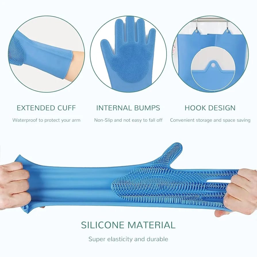 Silicone Dish-Washing Gloves