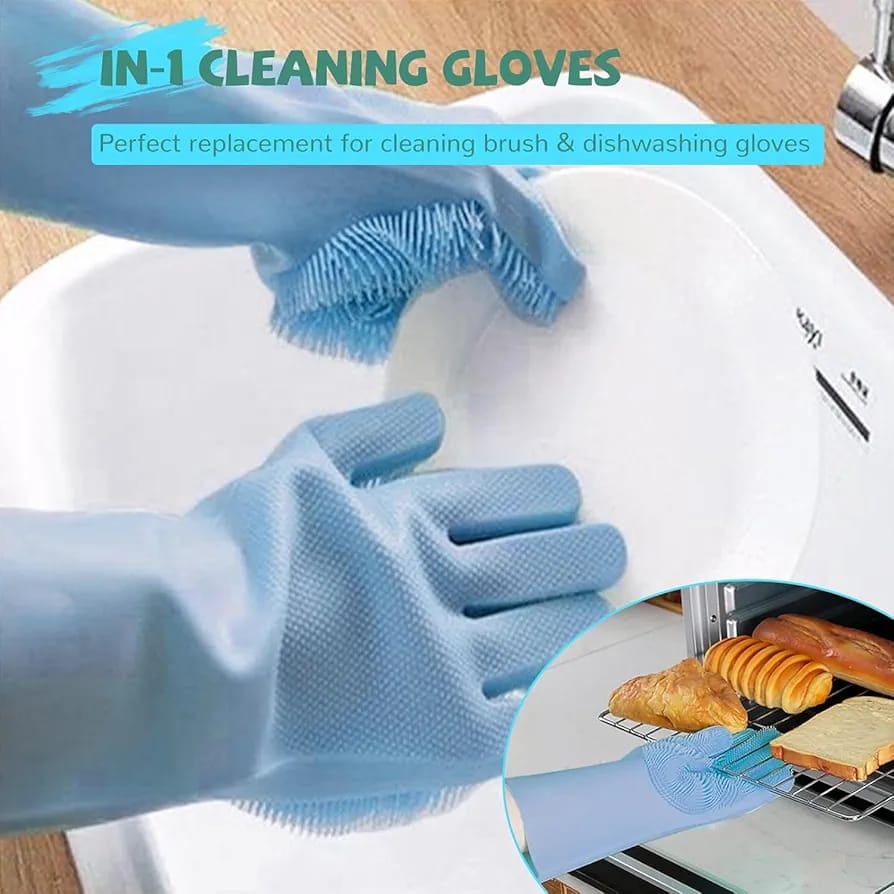 Silicone Dish-Washing Gloves