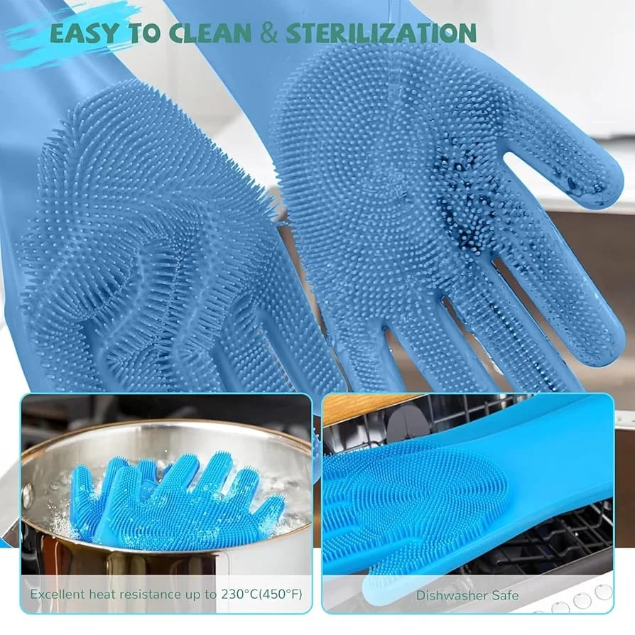 Silicone Dish-Washing Gloves