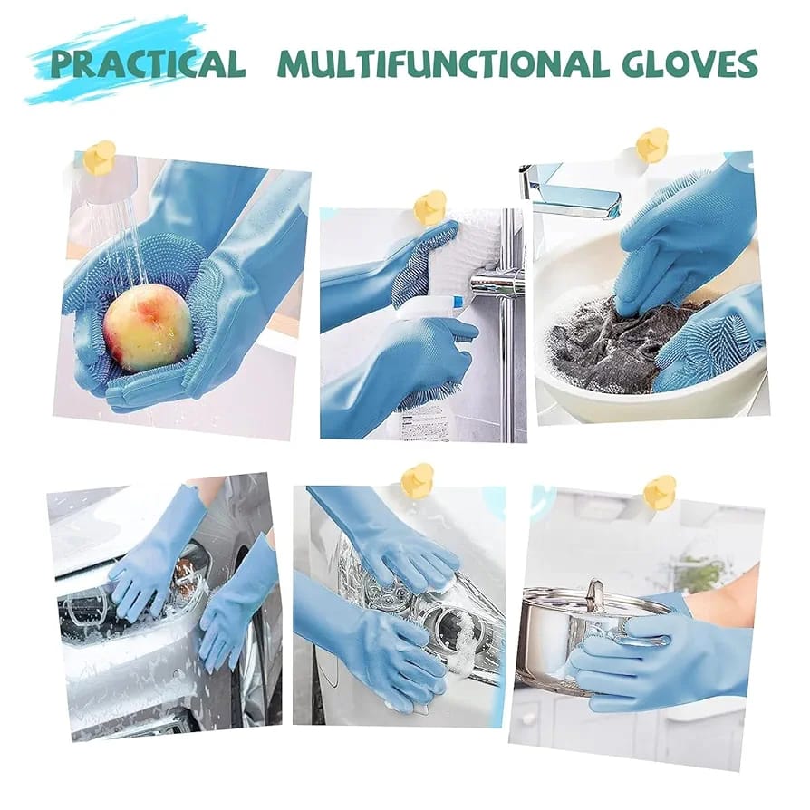 Silicone Dish-Washing Gloves