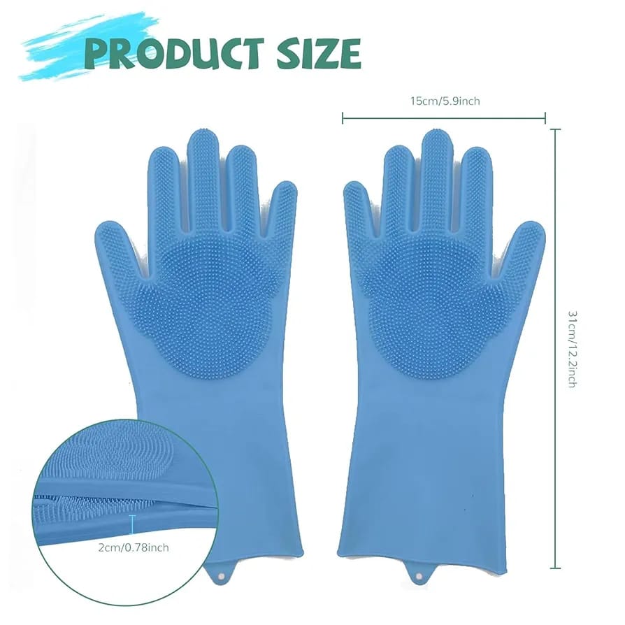 Silicone Dish-Washing Gloves