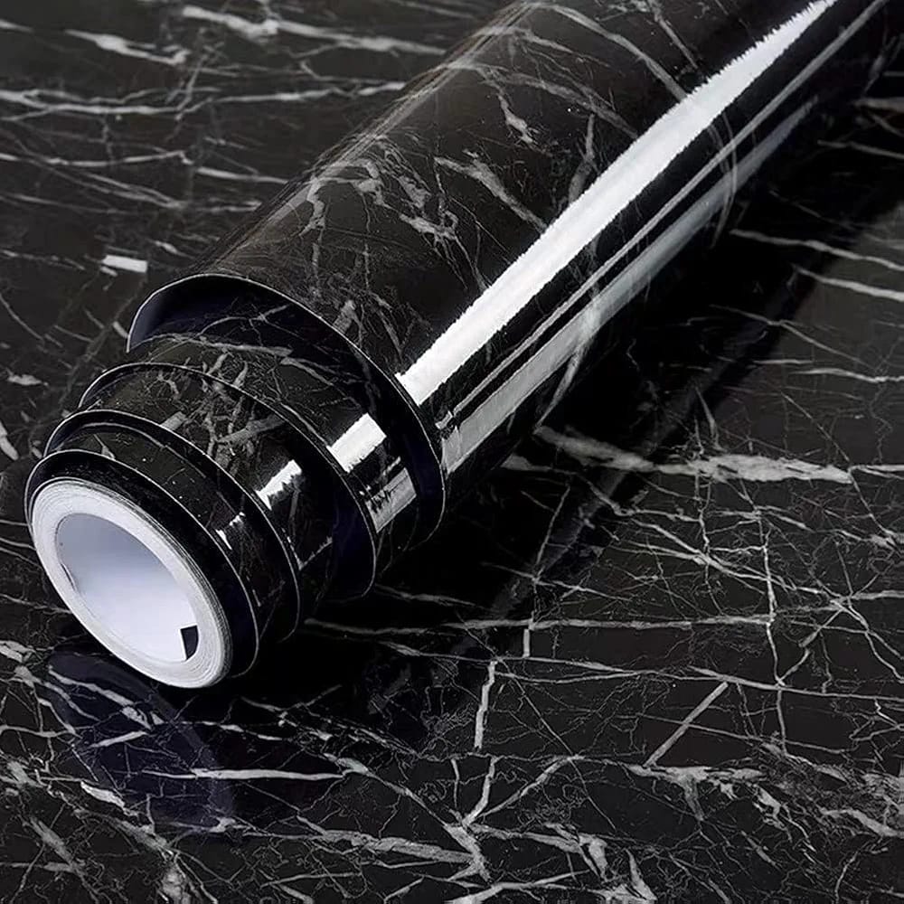 Black Marble Foil Paper