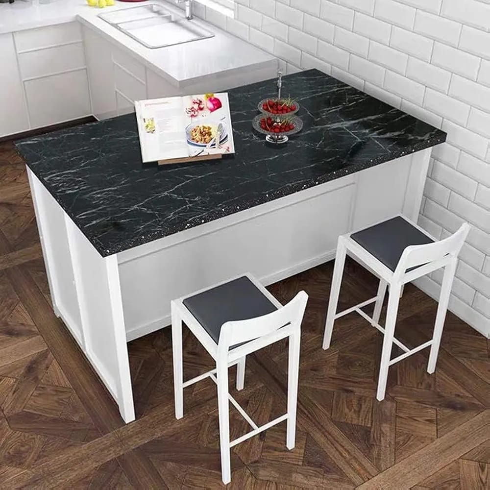 Black Marble Foil Paper