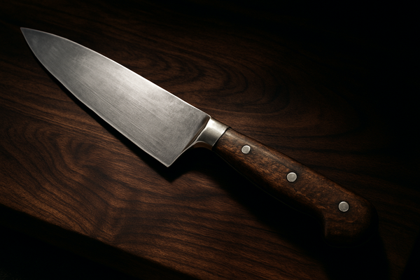 “A close-up, detailed shot of a high-quality home product, like a stainless steel tool or thick silicone glove, shown in a well-used but undamaged state. Place it on a dark, textured background like wood or slate. The style is strong, reliable, and focuses on the material's integrity.